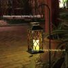 LED Solar Candle Glass Lantern for Outdoor Garden or Courtyard in European Style