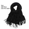 Winter Warm Solid Color Imitation Cashmere Scarf Long Thicken Neck Guard Shawl Comfortable Neck Warmer Wrap Women Girls