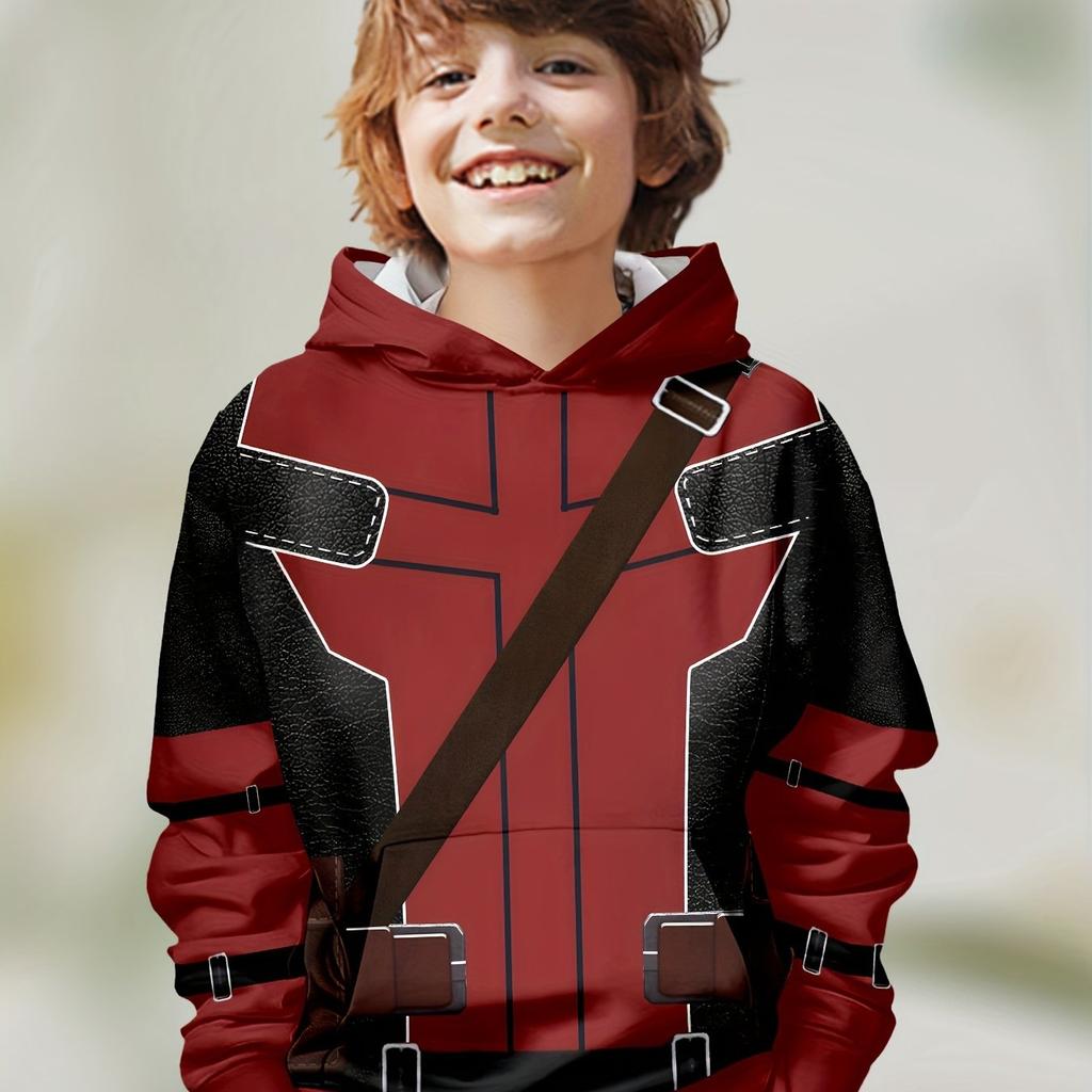 Kids Clothes Boys Hoodies Long Sleeve 3D Print Children Spring Fall Clothes Casual Stylish Outdoor Boys Clothing Pullover