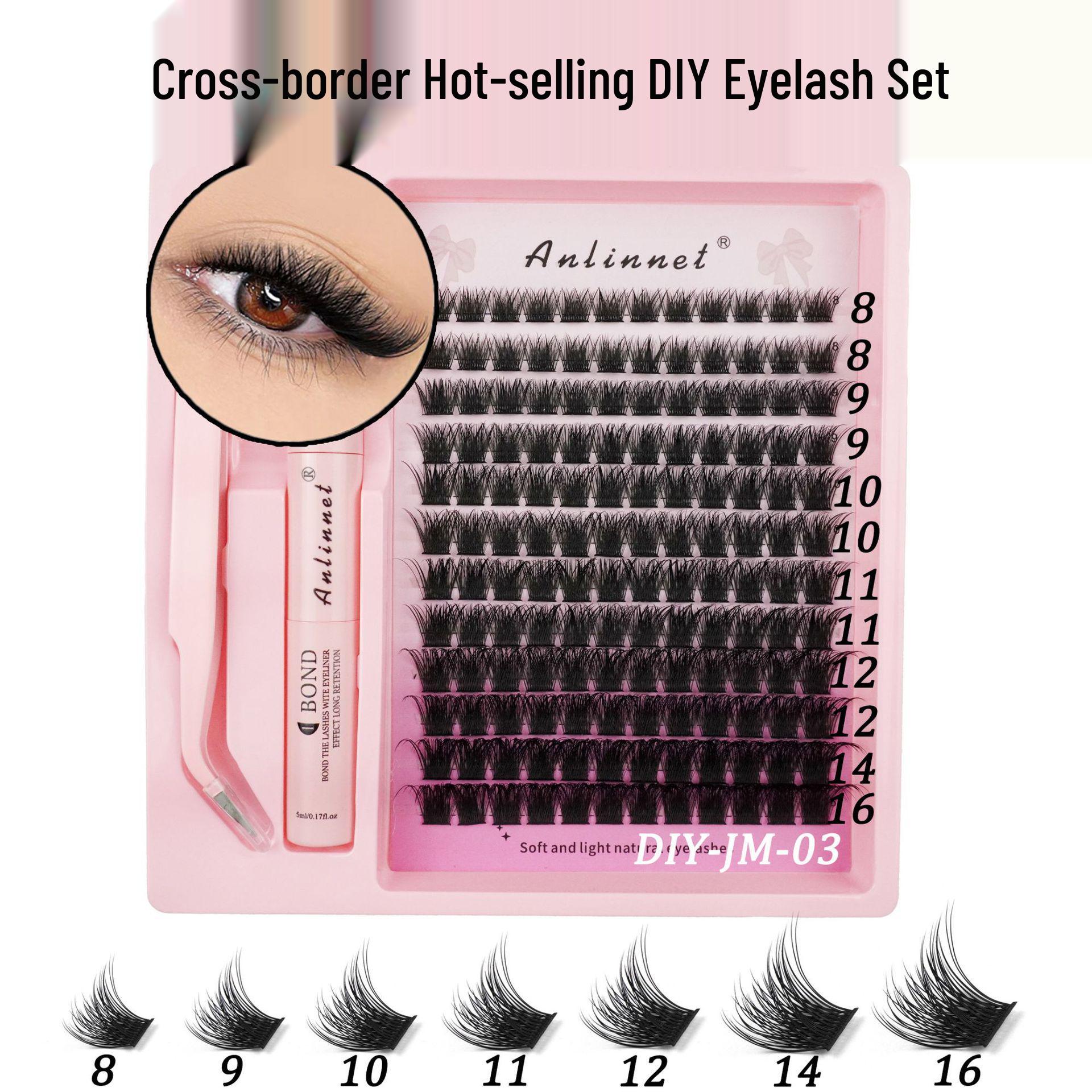 

Eyelash Glue & Mixed Natural Curl False Lashes Set (8-16mm)