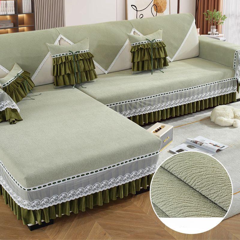 Sofa Cushion All-season Universal Princess Style Sofa Cover All-inclusive, New Cover Cloth Cover, Non-slip Sofa Cover Towel