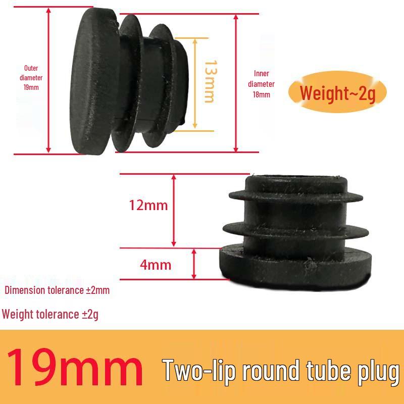 Bouchon d'extrémité rond en PE pour tube - Bouchon d'étanchéité et anti-poussière en plastique pour tuyaux, Plusieurs tailles disponibles