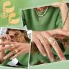 DIY Charm Cuff Ring Making Kit Including Stainless Steel Open Ring Findings