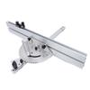 410mm Table Saw Miter Gauge Adjustable Angle Aluminum Alloy Push Ruler Tool with Flip Stop
