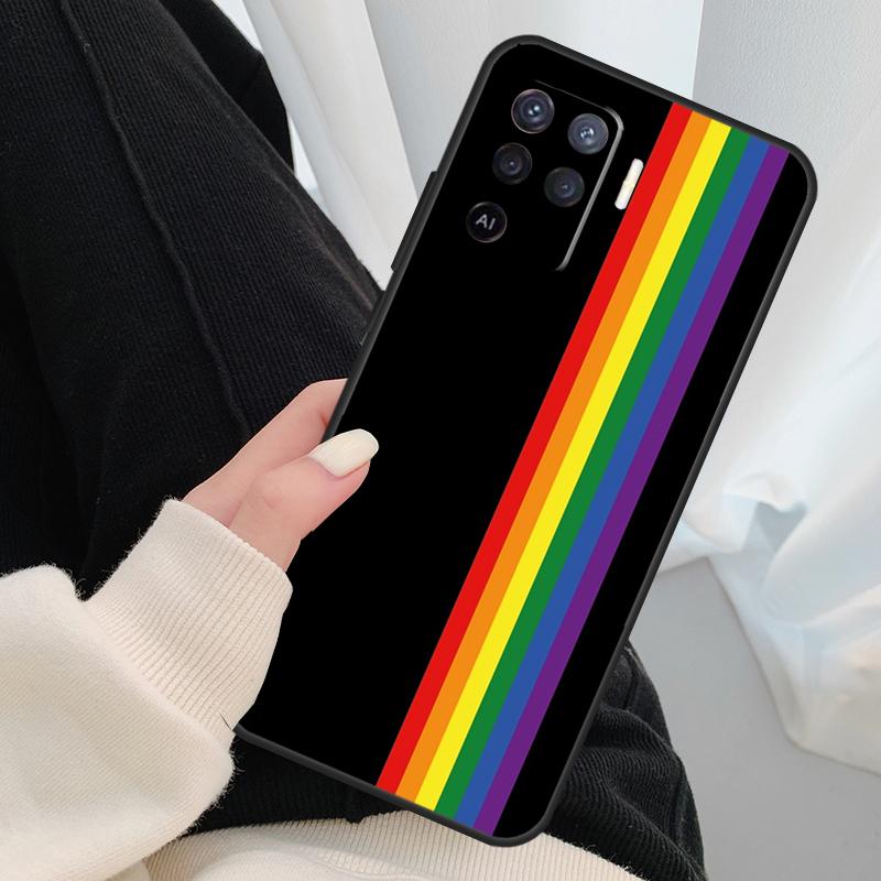 Gay Lesbian LGBT Rainbow Pride Phone Case For OPPO A5 A9 2020 A31 A53 A53S A1K A15 A16 A52 A72 A83 A91 A93 A54 A74 A94