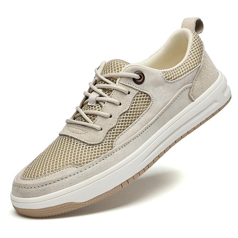 

Мужская обувь дышащие тонкие кроссовки для бега на мягкой подошве сетчатая обувь мужская модная сетчатая обувь повседневная обувь для скейтборда мужская 39 песочный