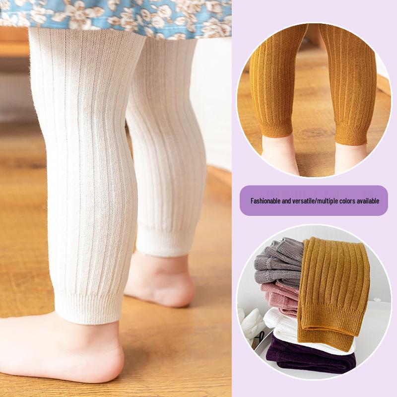 Girls' Elastic Korean Style Nine-Point Leggings - Spring/Autumn
