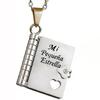 Titanium Steel Love Letter Pendant Necklace for Couples - Clavicle Chain for Girls.
