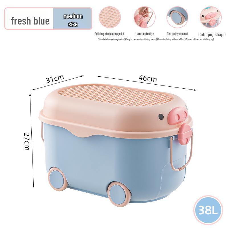 QiMiao Cute Piggy Toy & Clothes Organizer for Kids