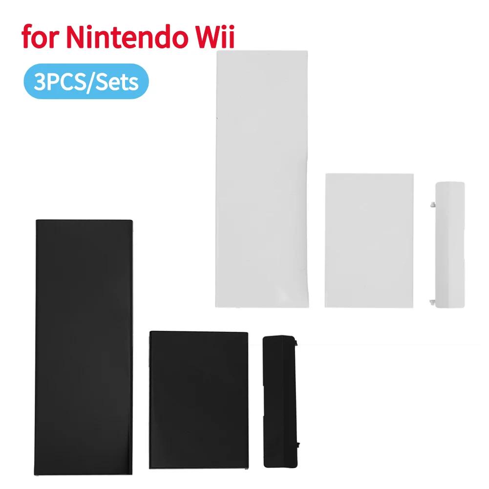 1-5set Memory Card Door Slot Cover Replacement 3 in 1 Protective Shells Lids Game Console Accessories Parts Fit for Nintendo Wii