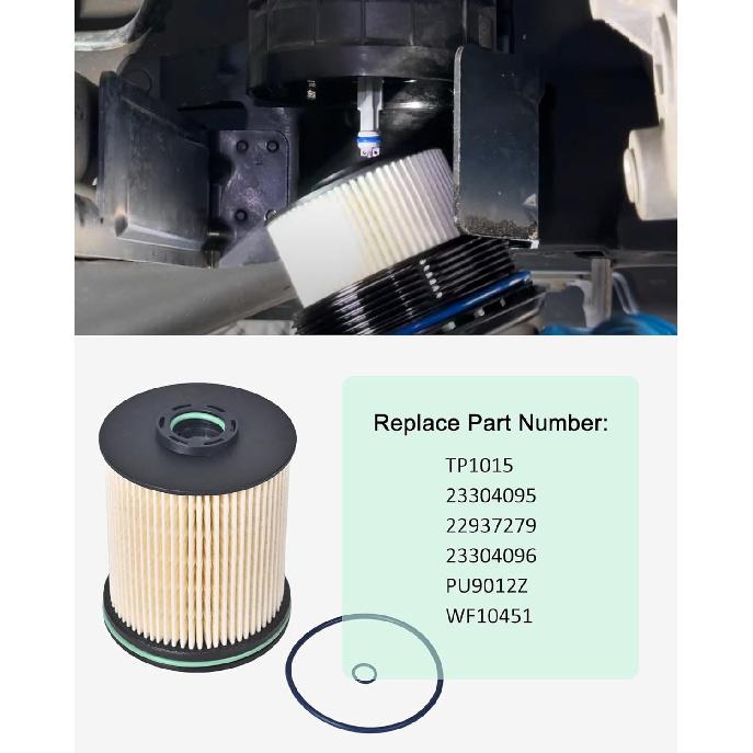 Fuel Filter Replacement for 2017-2025 1500 2500HD 3500HD Cruze Suburban Tahoe Yu