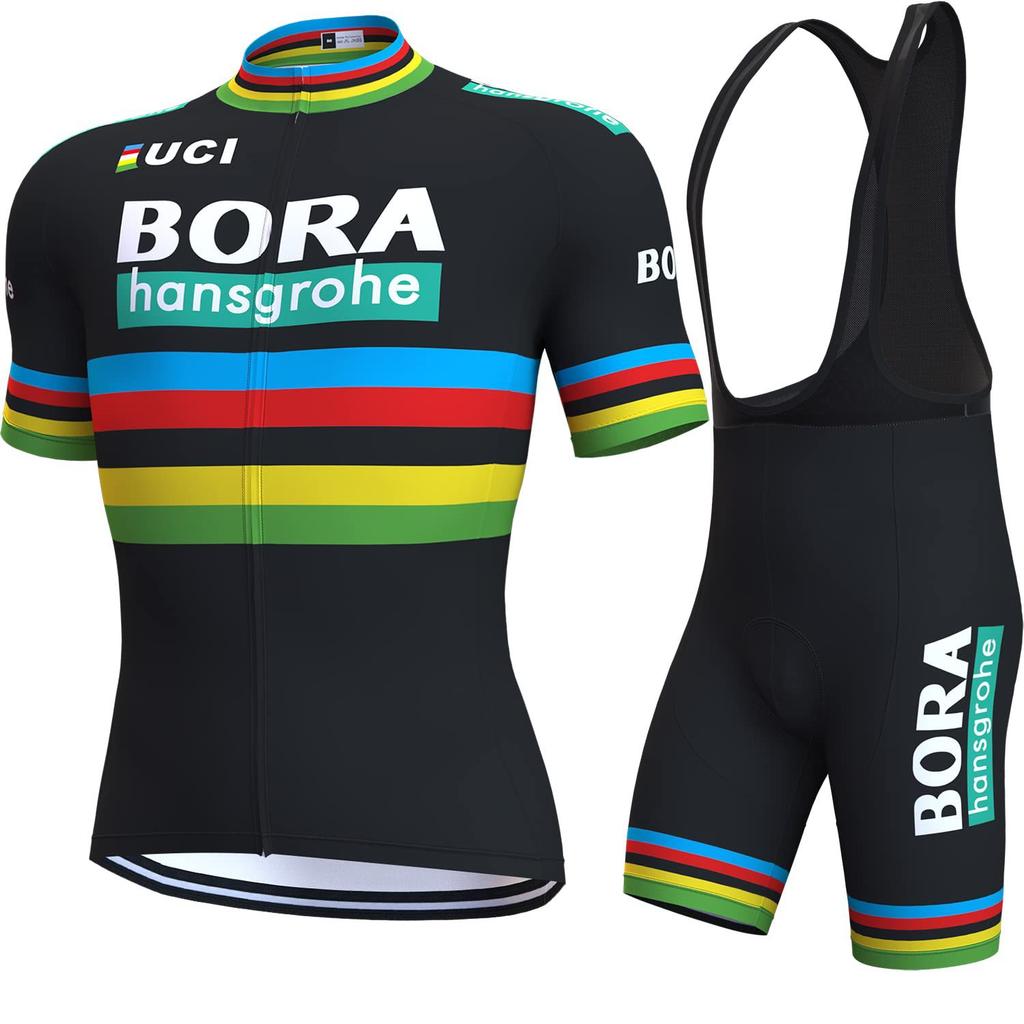 Cycling Suit Short Sleeve Suit Summer Tour De France Team Shirt Cycling Short Top Strap Shorts Quick Drying Breathable Men 2026