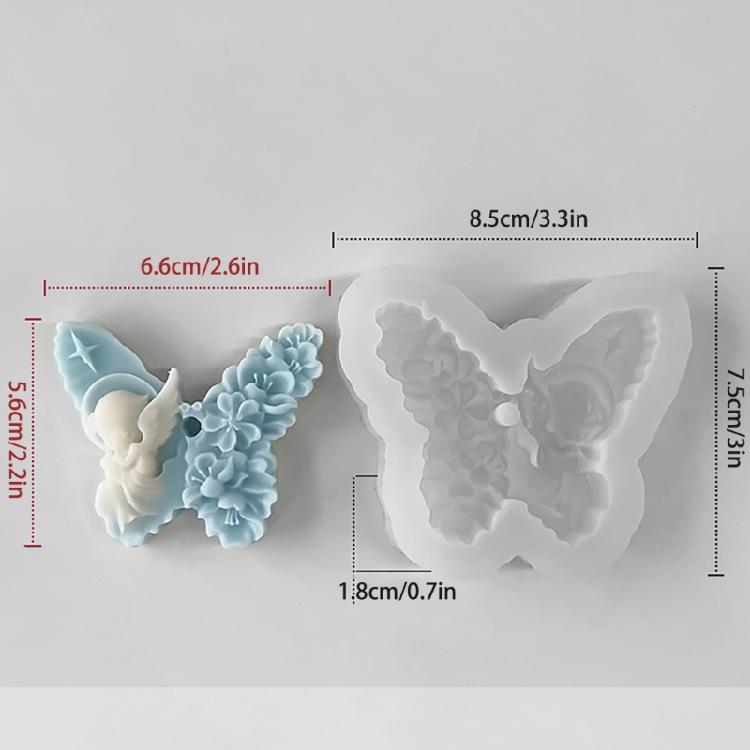 Professional Silicone Mold for Making Stunning Butterfly Aromatherapy Candles