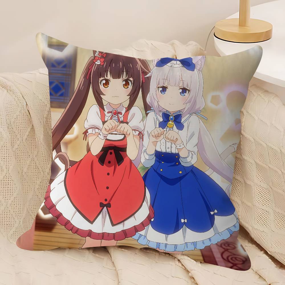 SPEL-N-Nekopara-V-Vanilla Stitch Lyckodrake Kuddfodral Soffkuddfodral Hemrum Dekoration Barnpresent