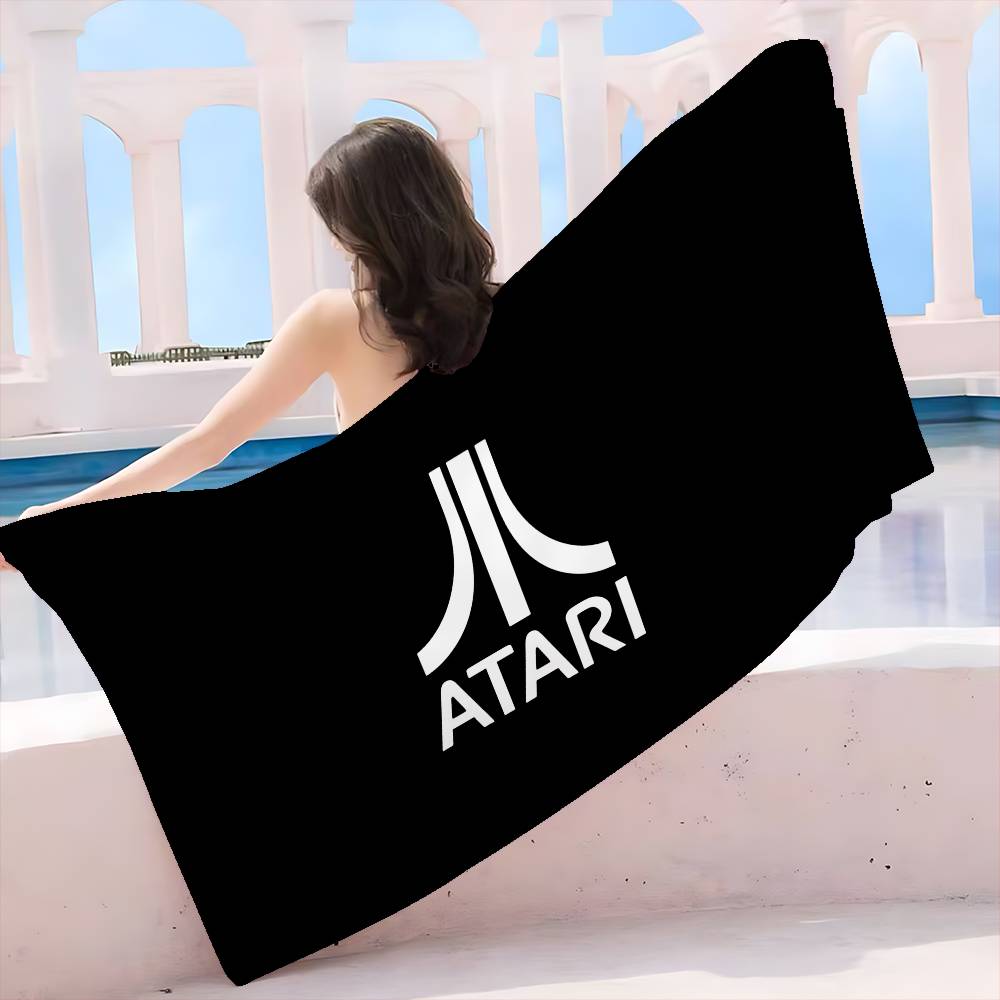 A-Atari Logo Microfiber Beach Towel Absorbent Quick dry Soft Yoga Swimming Resort Mountain Climbing Towel