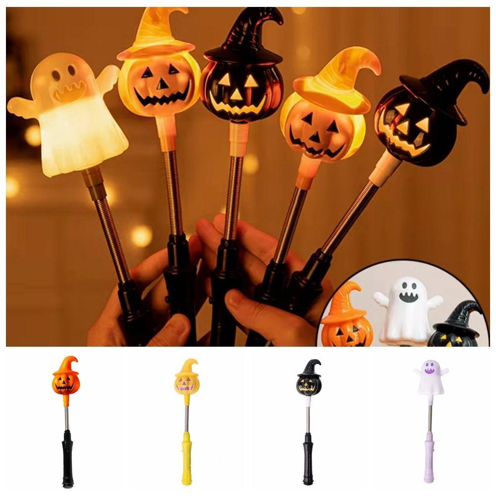 Světélkující jarní třpytivá tyčinka LED dýně duch ruční lucerna Halloween dýňová lucerna dospělí děti