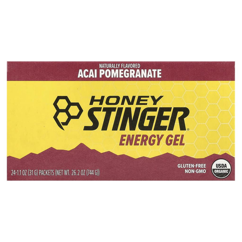 Energy Gel, Acai Pomegranate, 24 Packs, 31G (1.1Oz) Each