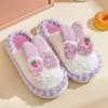 Cotton slippers spring and autumn ladies winter home indoor non-slip couple winter home plush men warm