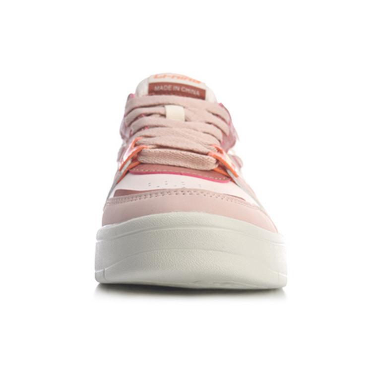 New LiNing Wave Anti Slip Wear Resistant Low Top Skateboard Shoes Women's Pink AGCQ082-3