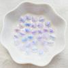 100pcs Resin 3D Cute Mini AB Colorful Shell Nail Flat Back Rhinestone Scrapbook DIY Wedding Applique Decor Jewelry Accessories