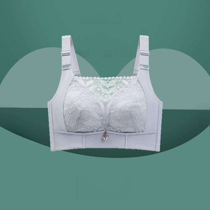 Large Size Lingerie for Women Slim Fit Full Cup Strapless Gathered Bra Top Support Breathable Adjustable Bra