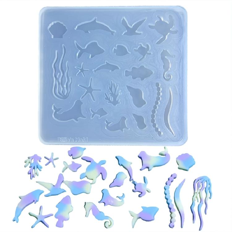 

Ocean Themed DIY Craft Mold Silicone Material Quicksand Accessory for DIY Crafts 1