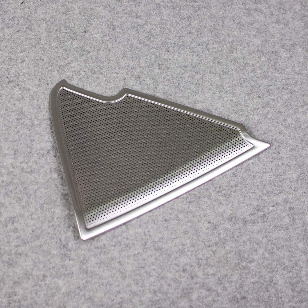 RUIQ Stainless Steel Front and Rear Speaker Ring Garnish for the New Mazda 3 Silver Sedan/Fastback (BP Series) (2019.06~) -