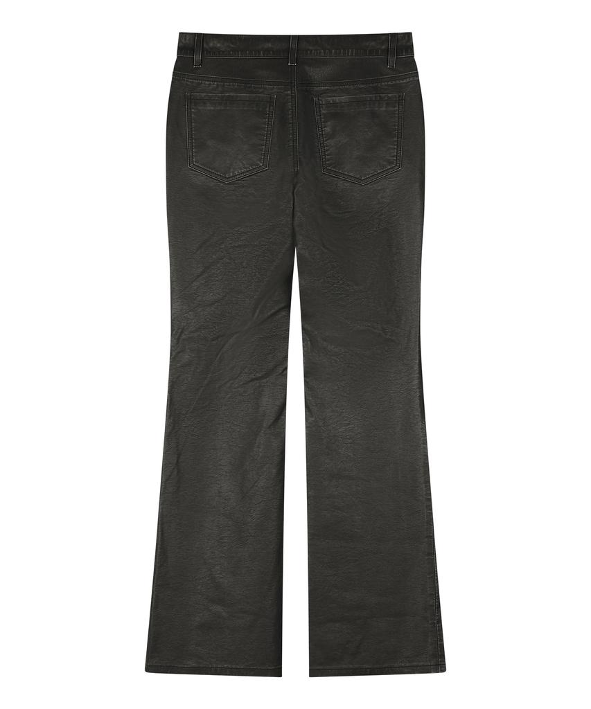 SUNDAY FRUIT MARKET W) Vintage Leather Flare Pant Black