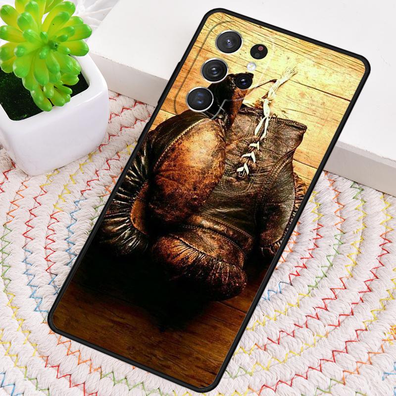 Boxing Gloves Hanging On a Wall Phone Case for Samsung Galaxy Note 10 Pro S26 Ultra S23 S24 FE S25 S21 S22 PLUS Shockproof Cove