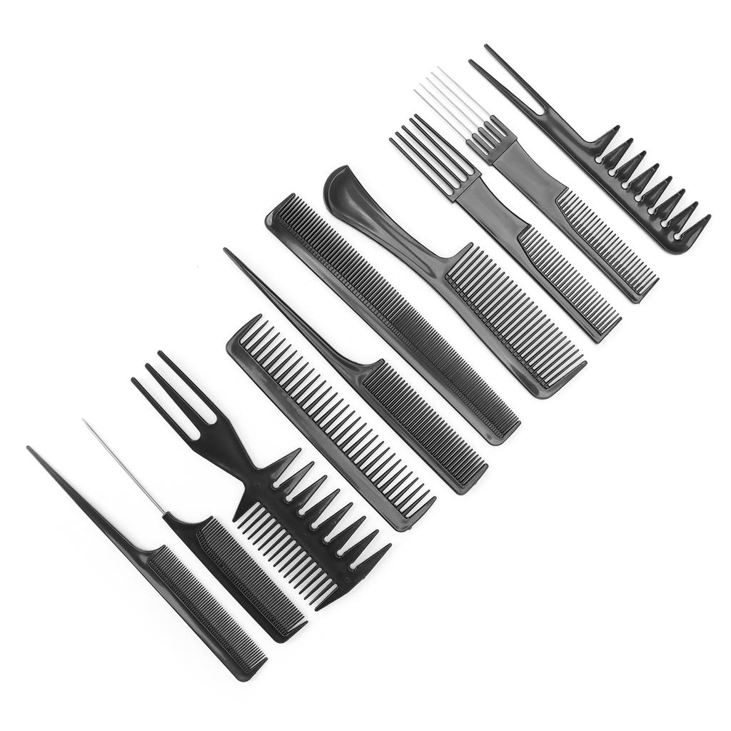 10pcs Professional Hair Styling Comb Set Salon Hairdressing Combs Set Barber Comb Set