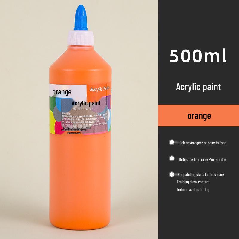 Wasserdichte 500ML Acrylfarbe - Langlebig, Ideal für Strohhut-, Keramik- und Gipsfigurenmalerei