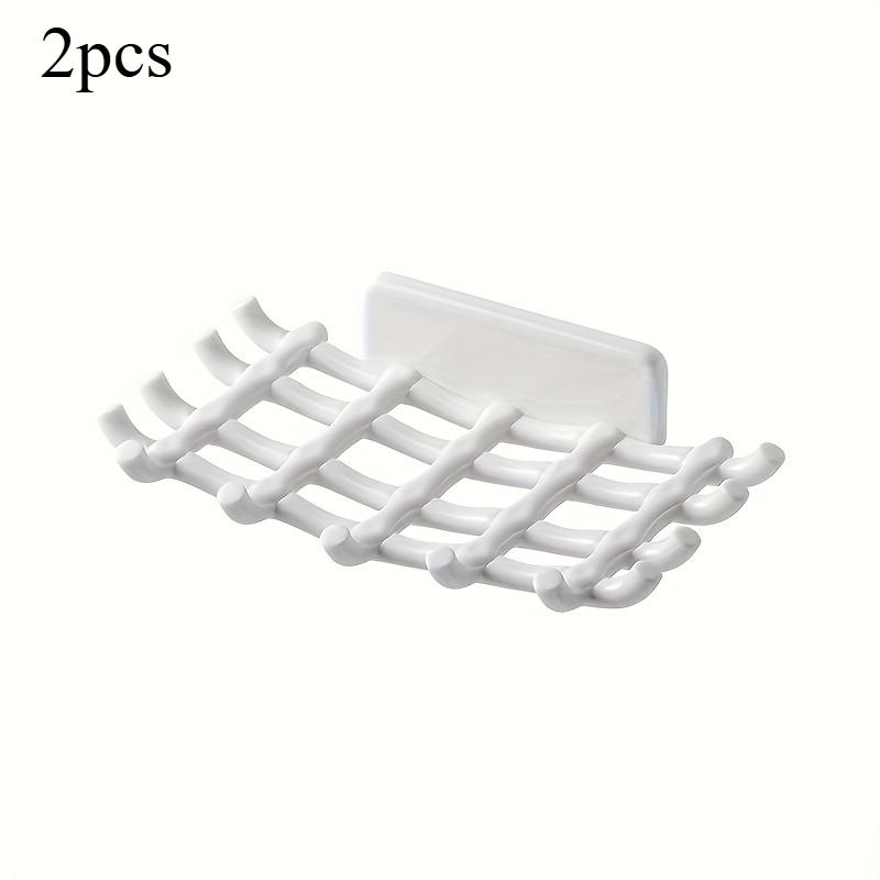 Soap Box Wall Mounted Drainage Shelf For Home Use No Punching High-end Bathroom New Soap Dish Rack Hooks For High-end Bathroom