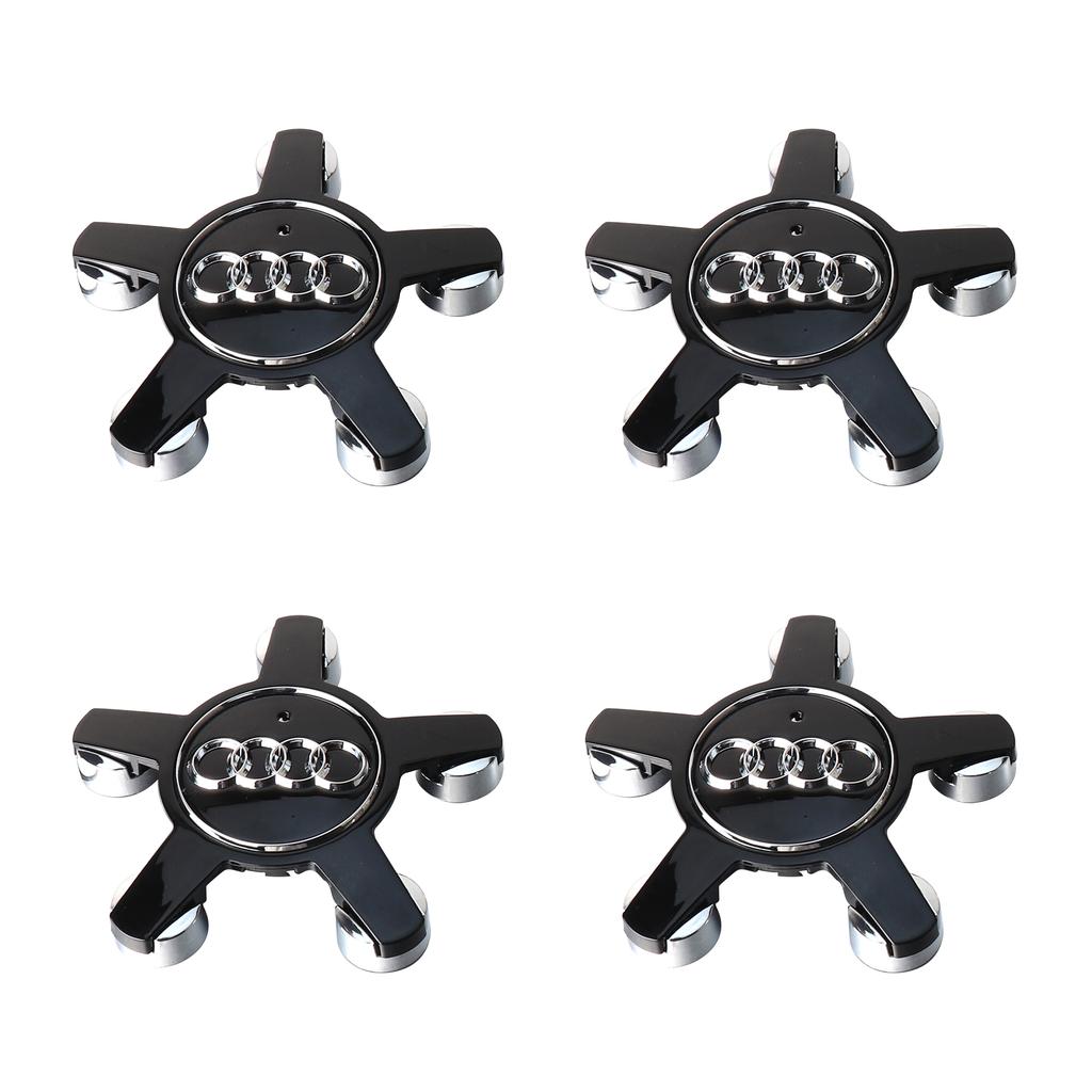 For Audi B7 4Pcs 59/135mm Car Wheel Center Hub Caps Cover For Audi A1 A3 A4 A5 A6 A7 S3 S4 S5 S6 RS3 RS4 RS5 Q3 Q5 Q7 Replacement Accessorie