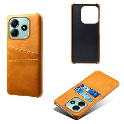 Etui dla Xiaomi Redmi Note 14 5G z podwójnymi przegródkami na karty, PU skóra+twardy PC, pokrowiec na telefon