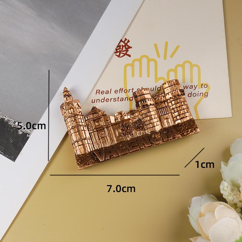 6 Pcs Scenic Spot Fridge Magnets World-Famous Buildings Fridge Magnets Home Fridge Decorative Magnets
