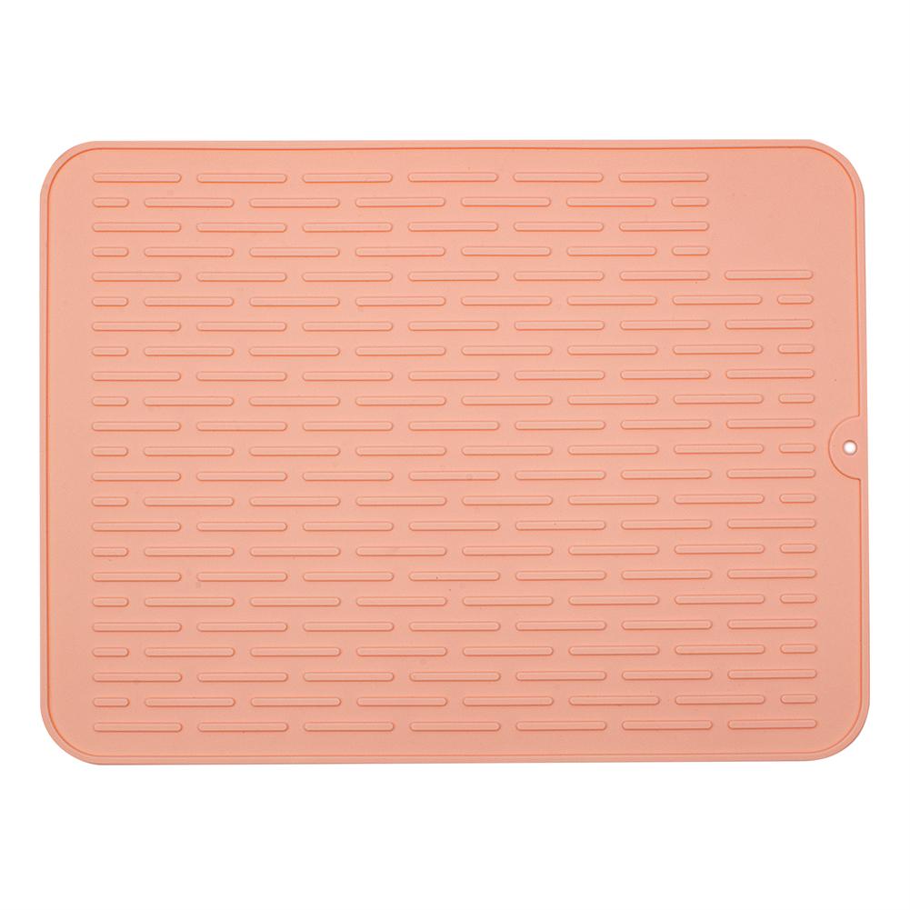 Zielono-Różowa Mata do Suszenia Naczyń Silikonowa Mata do Naczyń Mata do Zlewu Silikonowa Antypoślizgowa 40cm X 30cm Szybkoschnąca Wielofunkcyjna