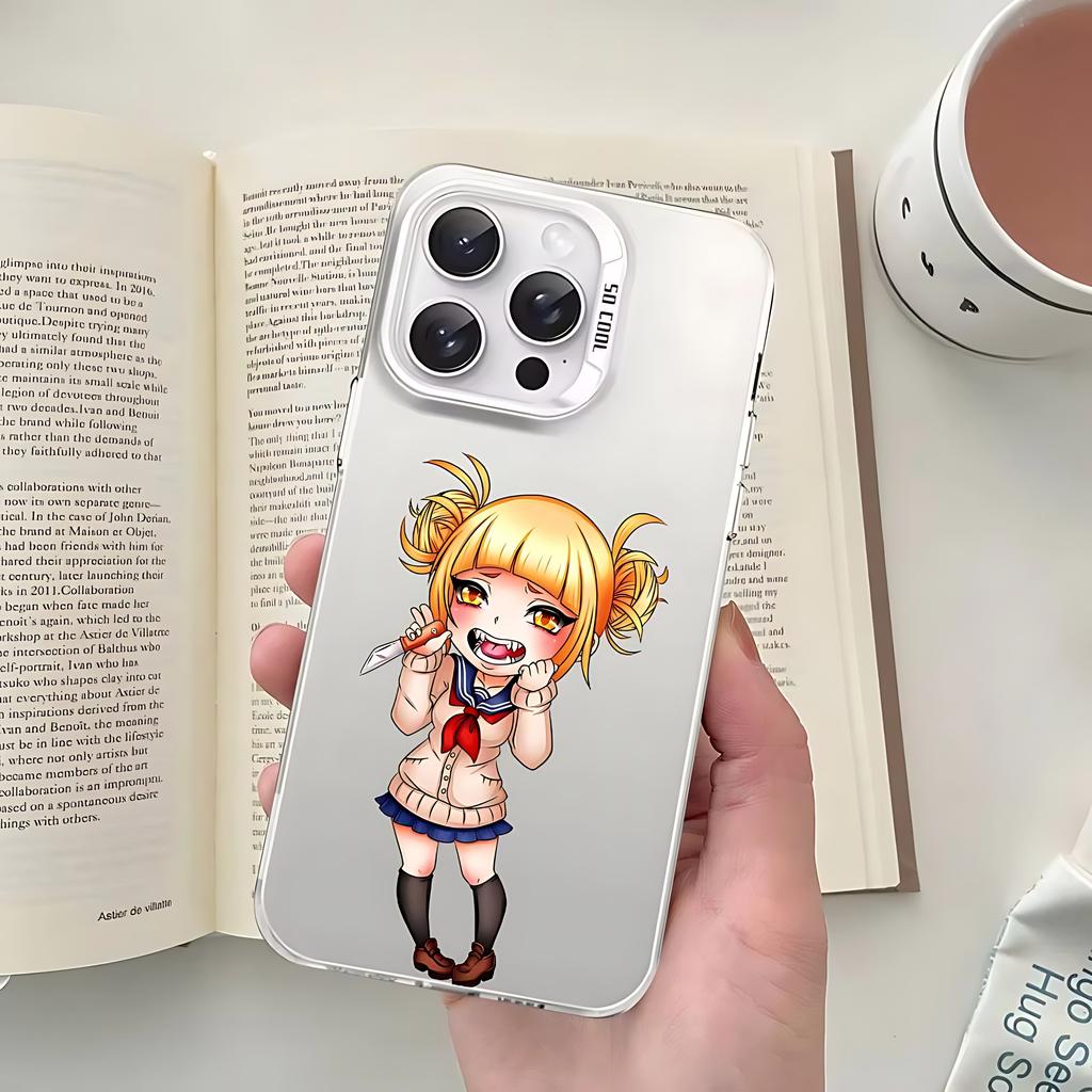 Anime Himiko Toga Cartoon Phone Case For iPhone 17 16e 16 15 14 13 12 11 Mini Pro Max XR XSMAX 8 7 Air Plus Anti Fall Back Cover