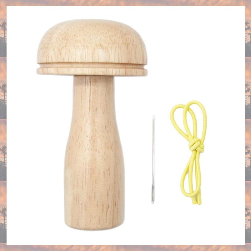 

2025 Trend Darning Mushroom Kits Wooden Tool With Strong Handle And Gradual Curvature For Sewing Threads, Socks, Sweaters Durabl