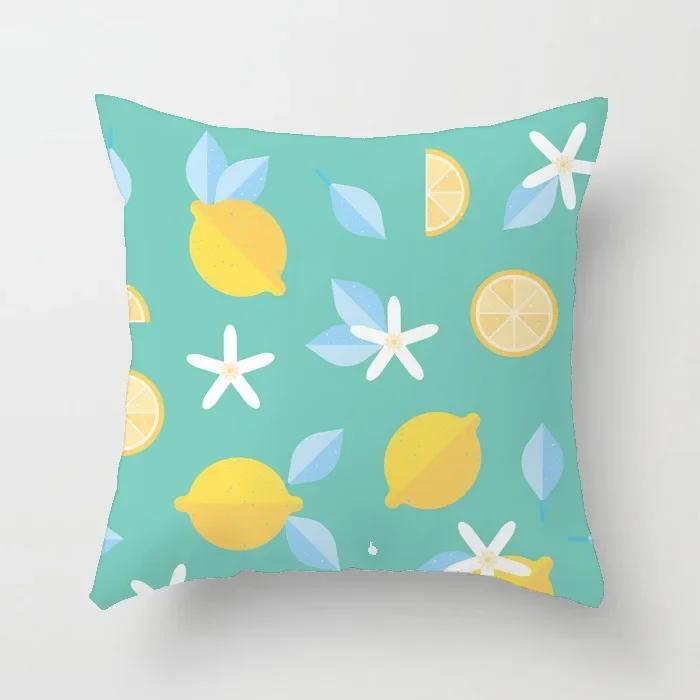 Luxury Home Decor Office Seat Cushion Cover Creative Cartoon Watermelon Banana Print Fashion Pillow Cover