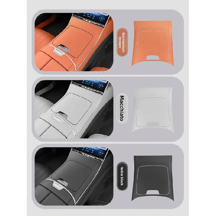 Suitable for Mercedes-Benz W223 S-Class S400 Central Control Panel Protective Stickers S450/S480 Car Decoration Supplies +
