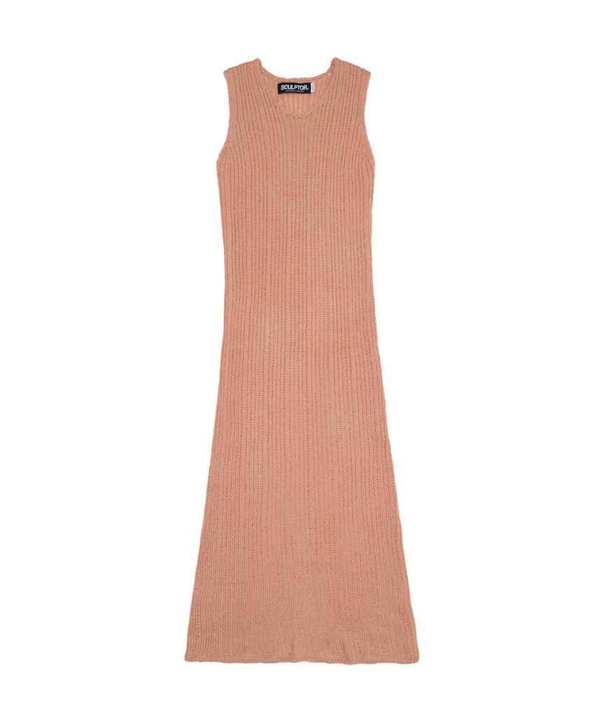 Sculpter Blend Knit Maxi Dress Coral