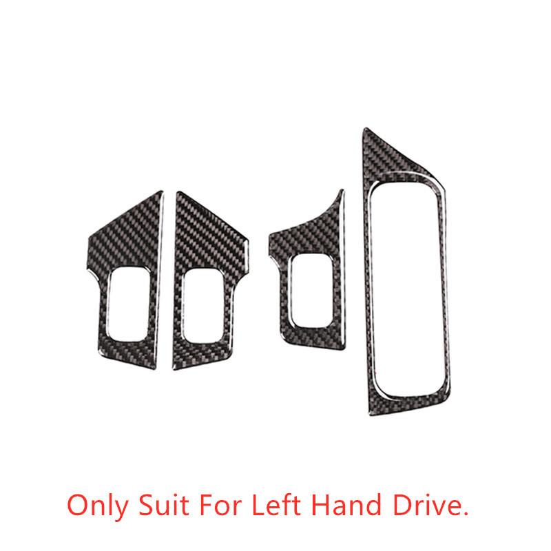 Carbon Fiber Car Window Glass Lifting Switch Frame Decoration For Mercedes Benz B Class W247 GLB  Automotive Interior