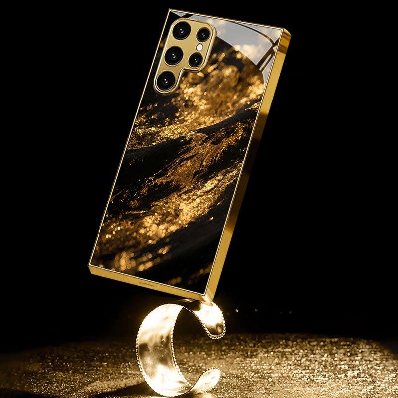 Hochwertige Handyhülle Galvanisiertes Glas TPU Handyhülle für Samsung Galaxy S26 S25 S24 S23 S22 S21 FE Ultra Plus Stoßfest