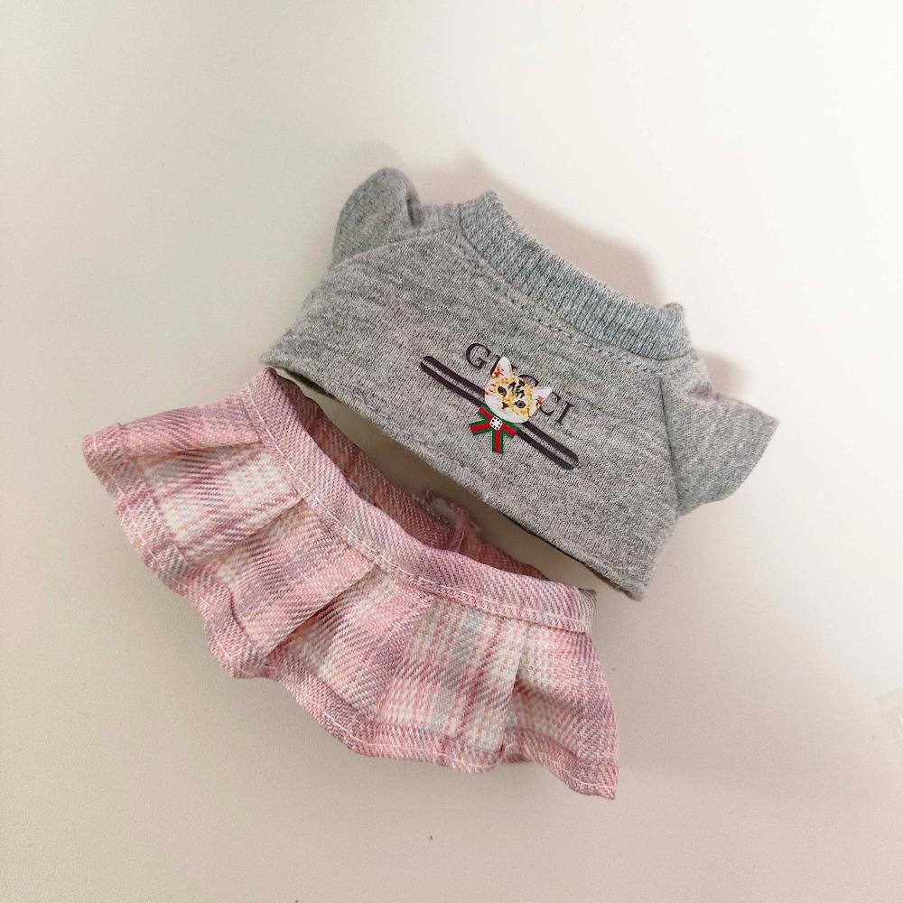 

Doll Clothes for 15cm 17cm Labubu V1 V2 V3 shirt skirt set doll clothing accessories no doll