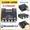 BT 5.0 TPA3116D2 Power Audio Amplifier Board 2x100W Amplifier Board Speaker Stereo Audio AMP Stereo Treble And Bass Adjustment