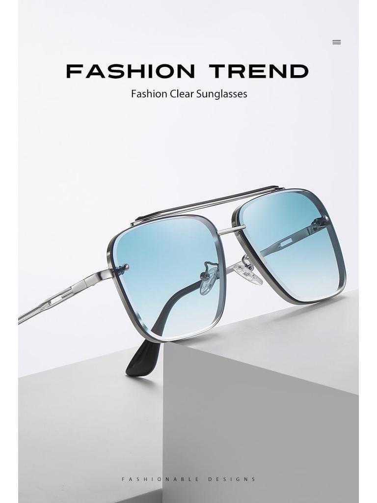 Okulary przeciwsłoneczne AORON Gradient Two-Tone Large Frame Fashion A689