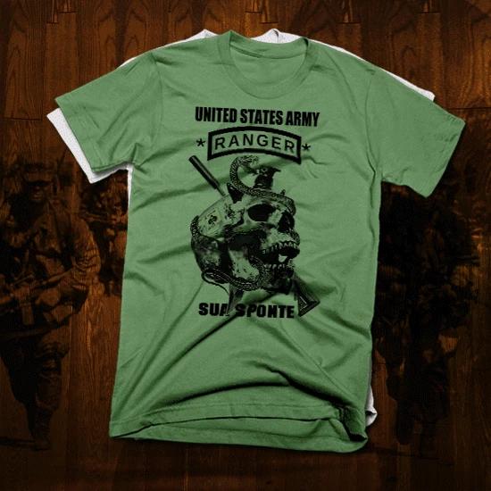 Army Special Forces Ranger T-Shirt Military Sniper Combat Vet Army Sua Sponte 3XL