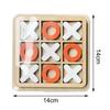 Wooden Board Tic TAC Toe Game Leisure Intelligent XO Table Toy for Children