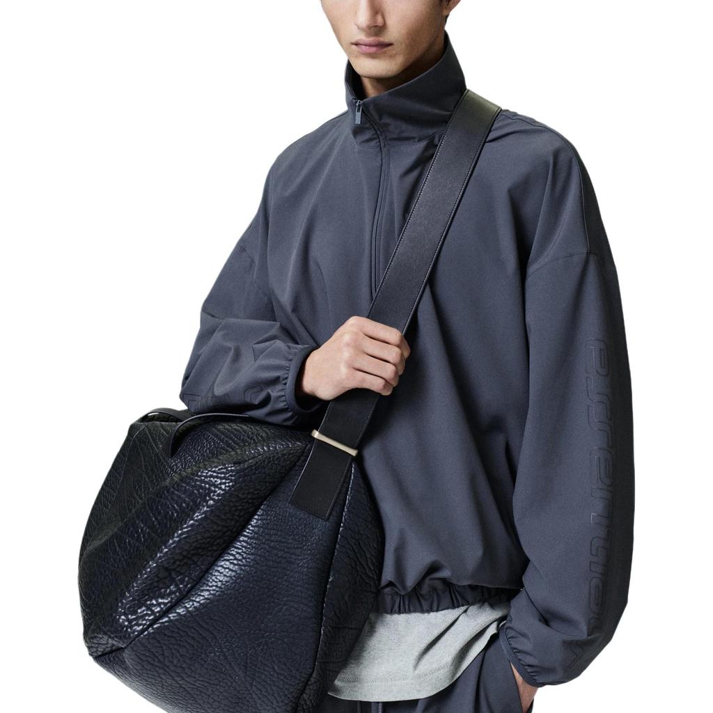 Fear of God Essentials Nylon Half Zip Track Jacket Iron Grey Men Outerwear 202HO258271F