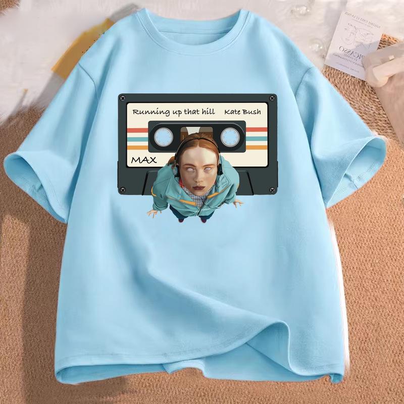 Horror Drama Casual Print Short Sleeve T-shirt - European Size Modal Top